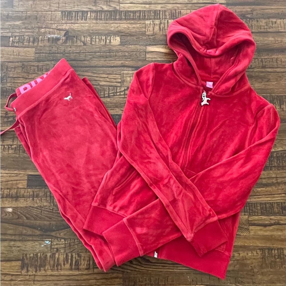 Pink by Victoria’s Secret Sweatpants w/Hoodie Set